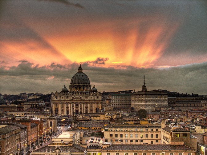 Vatican_Sunset_-_Rome,_Italy_-_Easter_2008